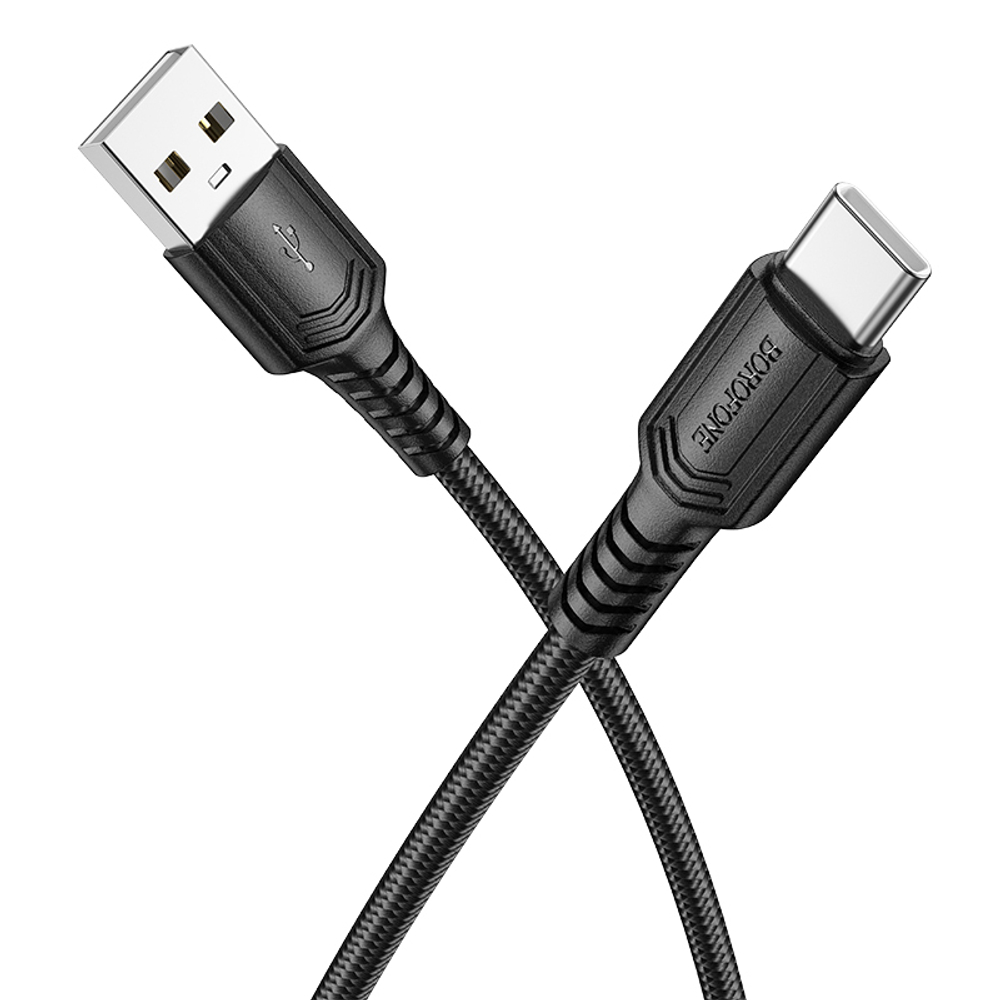 Кабель USB - TypeC BOROFONE BX116 (черный) 1м