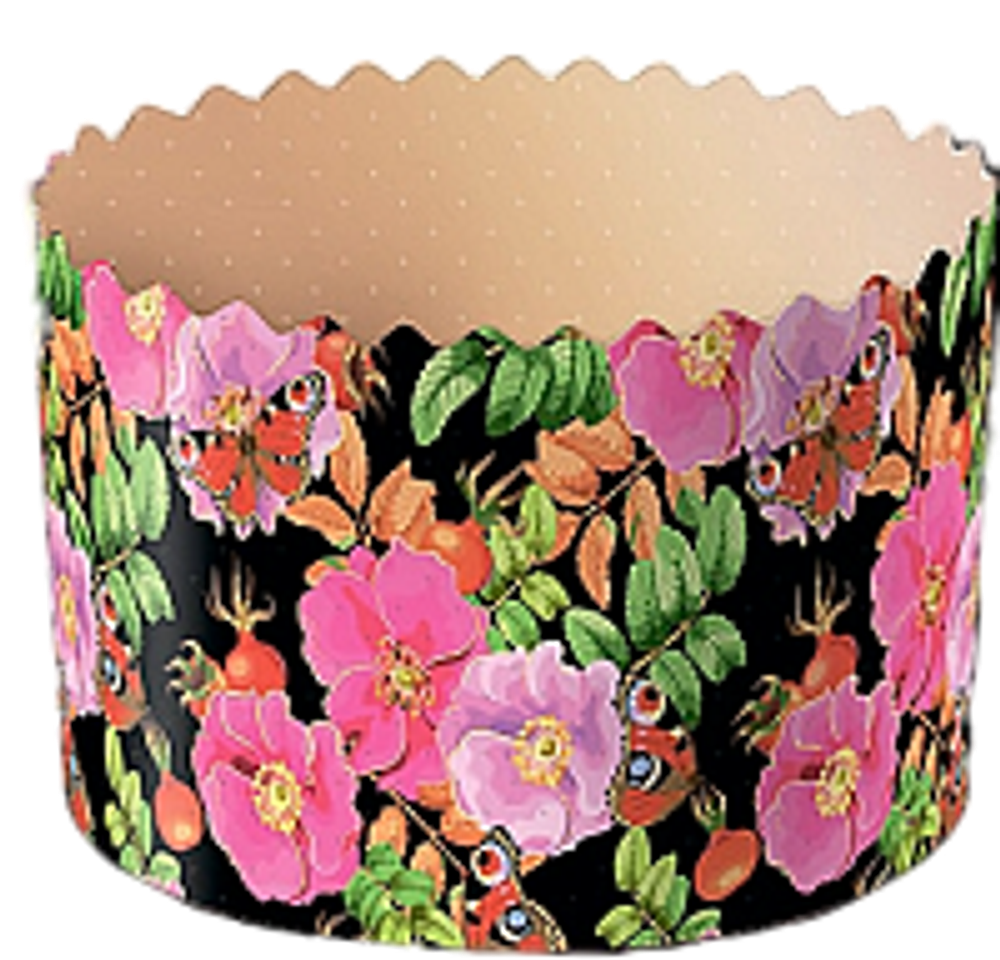 Форма для кулича(68) D134 H100мм Шиповник