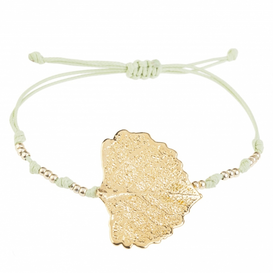 Браслет в виде листа Ester Bijoux Тополь BCL34-G/6