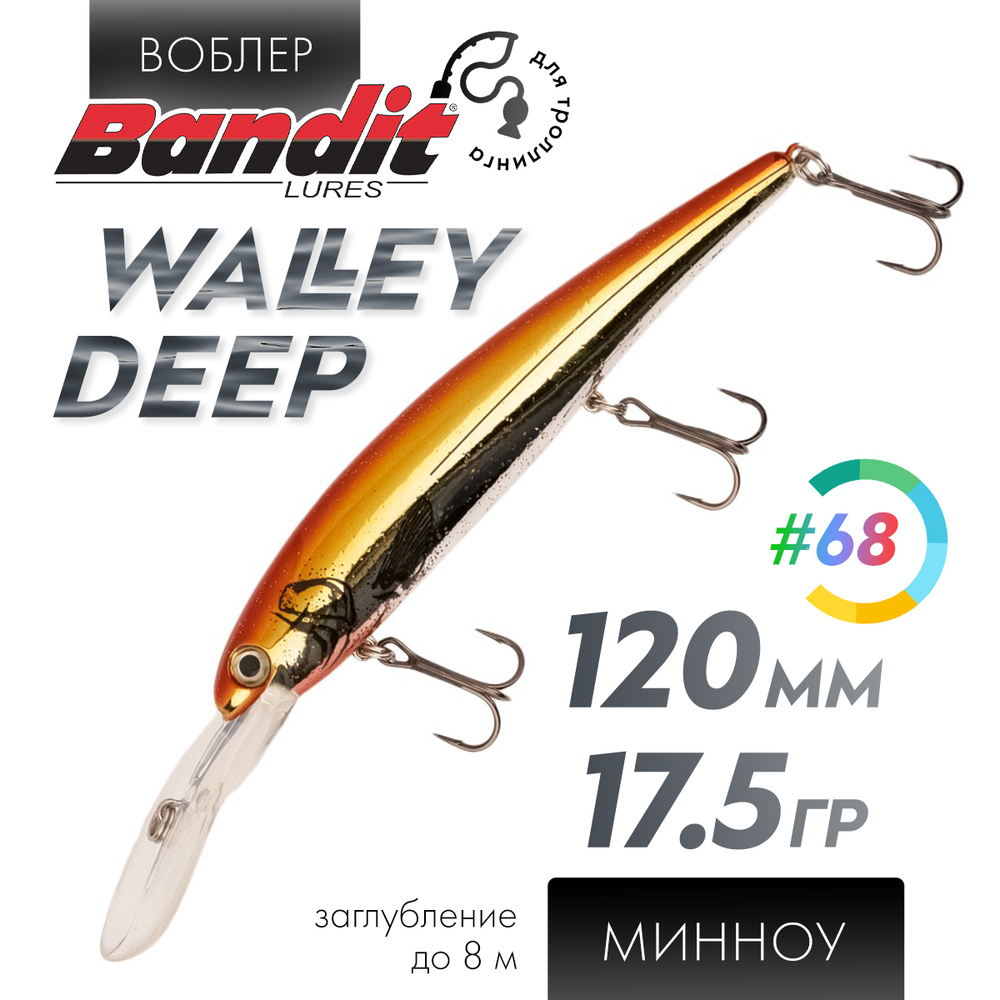 Воблер Bandit Walleye Deep (120мм, 17.5гр)