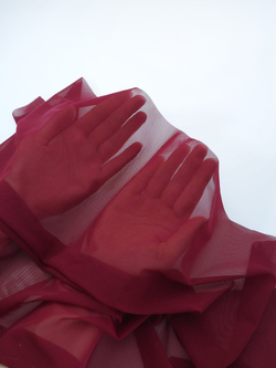 Сетка эластичная бордово-свекольная метражом (Турция)