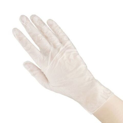 Перчатки медицинские  cмотровые виниловые SAF&TY прозрачные S, 50 пар