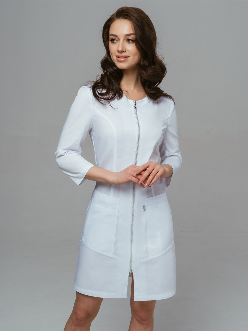 Халат медицинский женский | Х-249 3/4 клеон проф