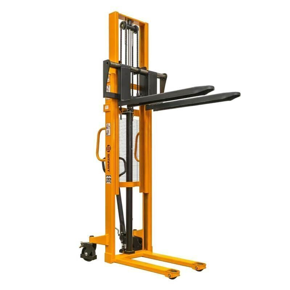Ручной гидравлический штабелер SDJA 1030 (г/п 1 т, 3 м, раздвижные вилы) SMART