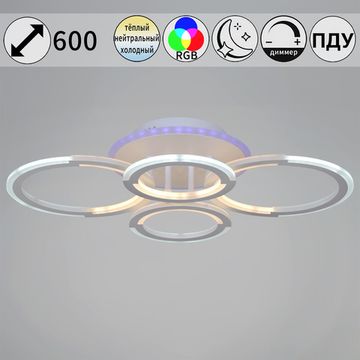09820-3.3-2+2A WH (RGB) светильник потолочный