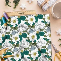 Ткань премиум дюспо весенний вальс