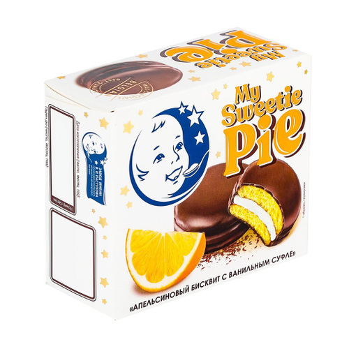 Суфле ванильное с апельсиновым бисквитом В.П.Пастухова Pie в молочном бельгийском шоколаде 60г