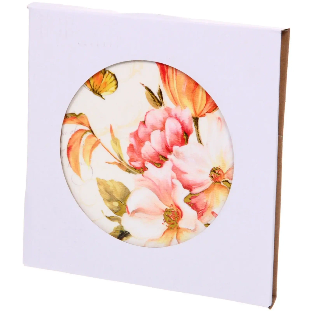 Подставка керамическая 16 см «Бабочка в цветах»