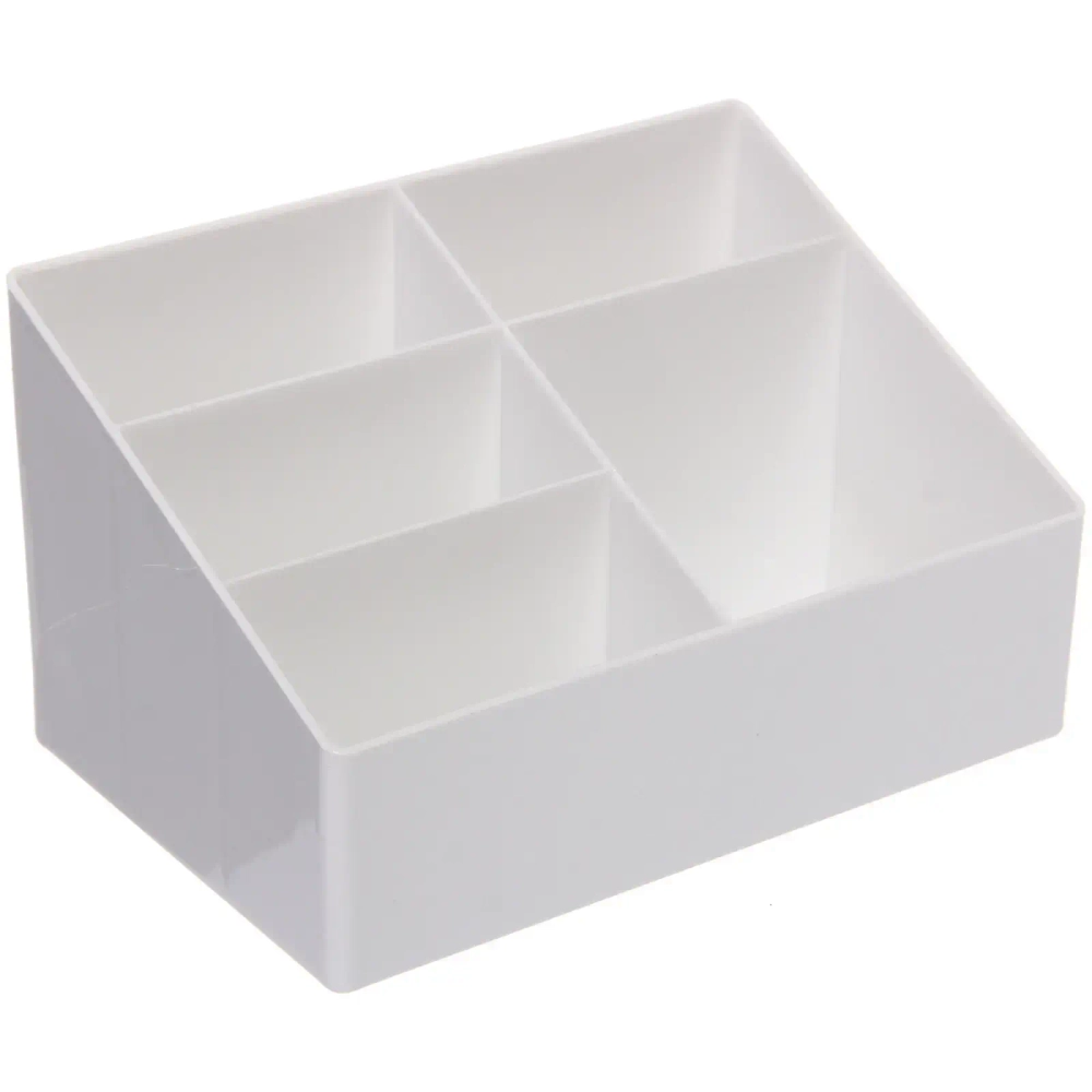 Органайзер для хранения «БИСКОТТИ», цвет белый, пять отделений, 17*11*10см