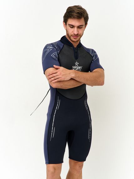 Гидрокостюм Sargan Nero 2.0 Shorty men 3 мм черно-серый