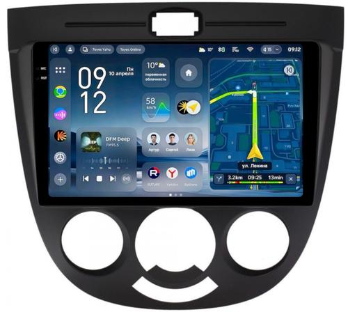 Магнитола для Chevrolet Lacetti хэтчбек (кондиционер) - Teyes CC4-PRO монитор 9.5" 2K QLED на Android 13, Быстрейшая, Snapdragon 778G, ИИ, CarPlay, DSP, 4G SIM-слот