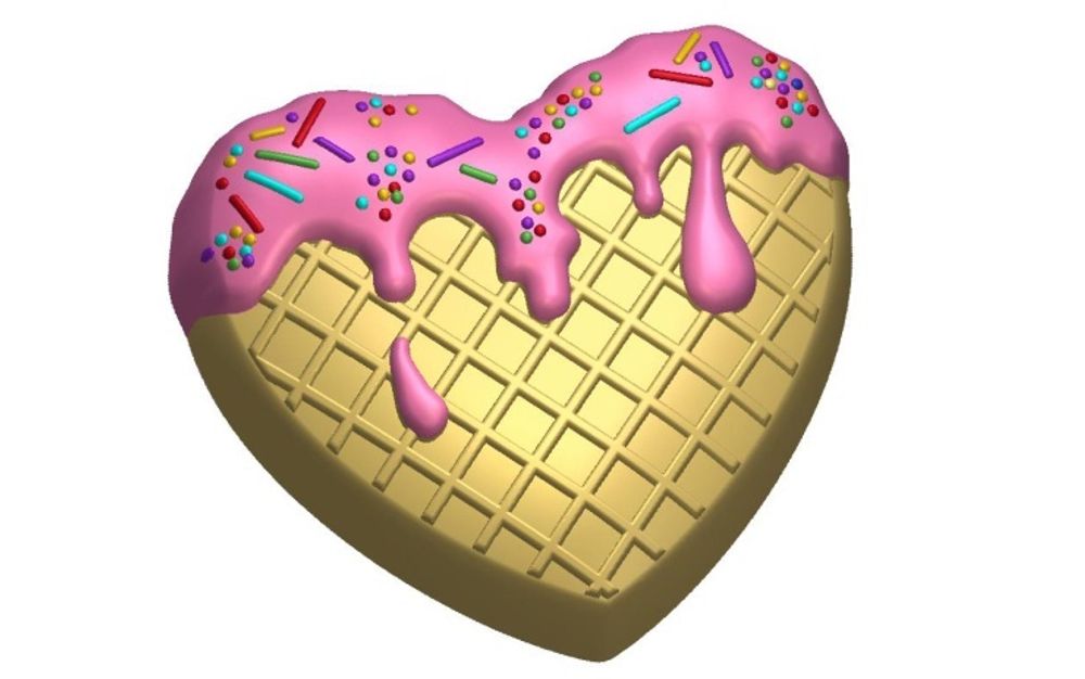 Пластиковая форма Вкусное сердце