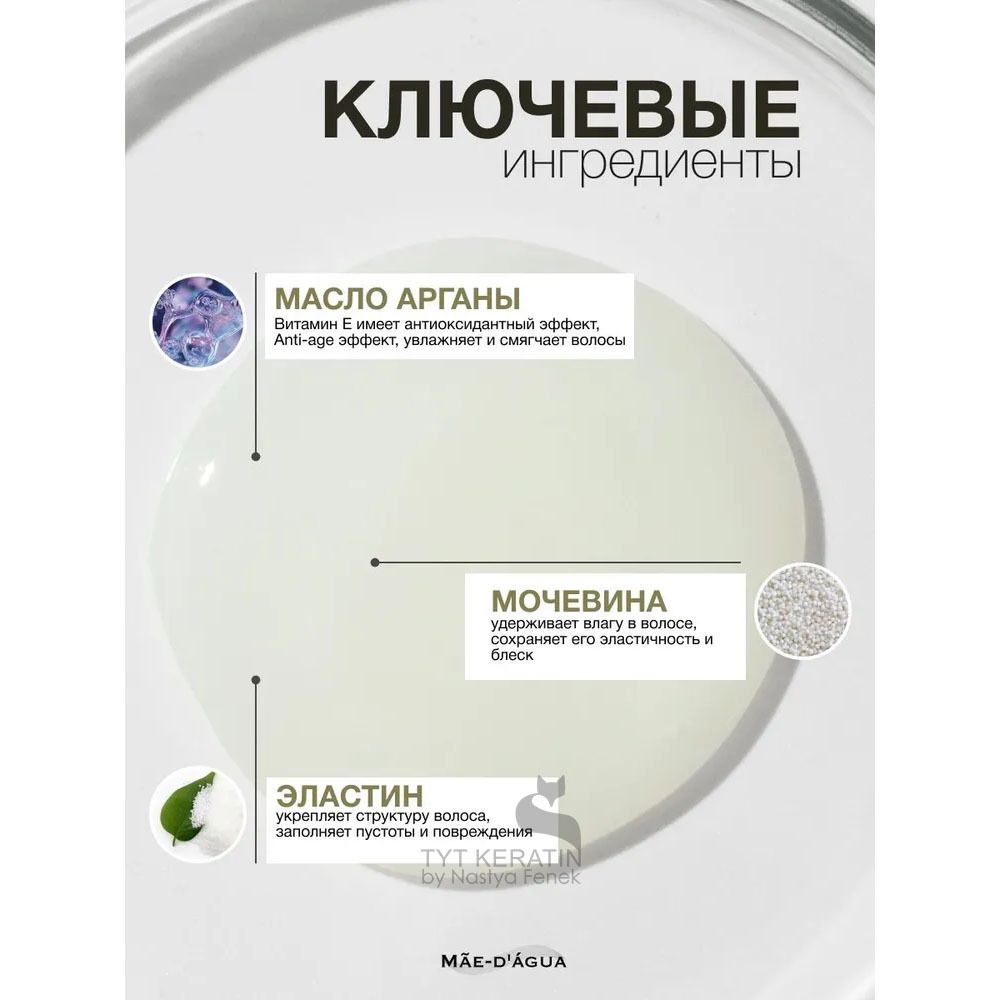 MAE D ` AGUA NO FLUFF Шампунь для гладкости волос