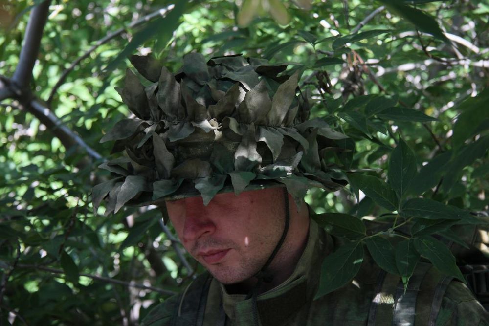 Панама летняя маскировочная Листья, Stich Profi