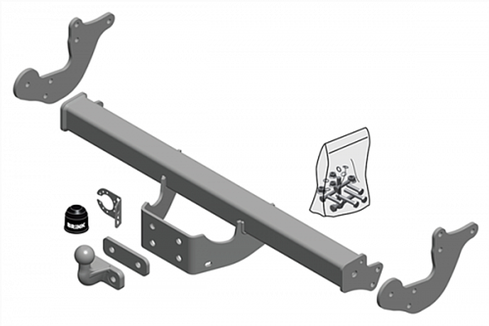 Фаркоп Brink (Thule) 687300 для MERCEDES-BENZ VITO / V-CLASS 14-(паспорт и сертификат в комплекте)(без электрики)