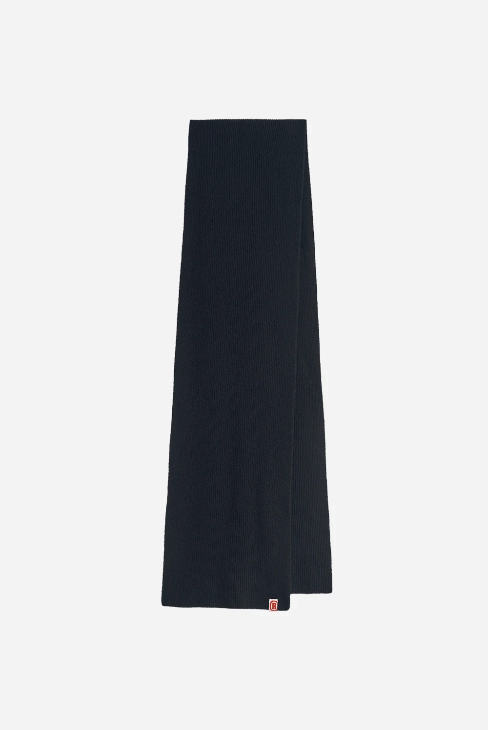 Шарф из шерсти мериноса серый