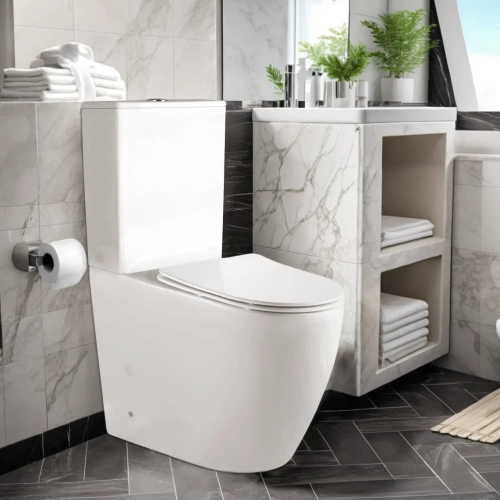 Унитаз BELLA напольный безободковый высокий Ceruttispa CT8709 (620х385х920)