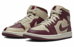 Кроссовки Jordan Air Jordan 1 Mid Se "Beach Cherrywood" (Женская размерная сетка)