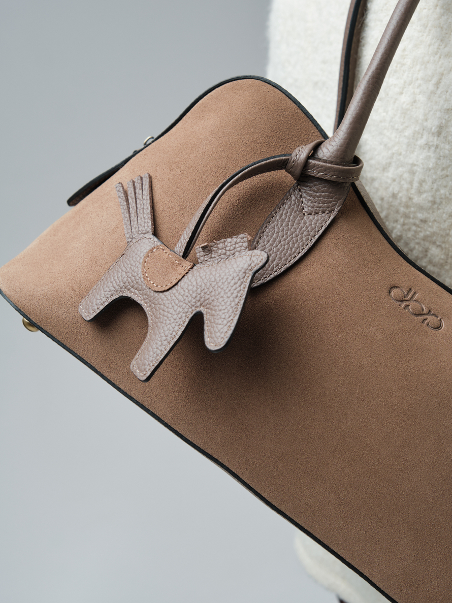 Замшевая сумка Jockey DBR 31168 серо-коричневый