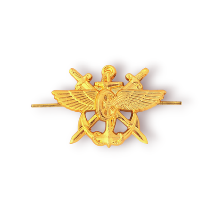Эмблема ( Знак ) Петличная ( Петлица ) ВОСО Золотистая