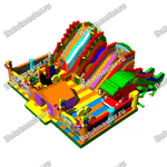 Надувной батут "Царство драконов" 13*13*7 м