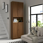 Книжный шкаф -  BILLY / OXBERG IKEA/ БИЛЛИ/ ОКСБЕРГ ИКЕА, 80х30х237 см, коричневый