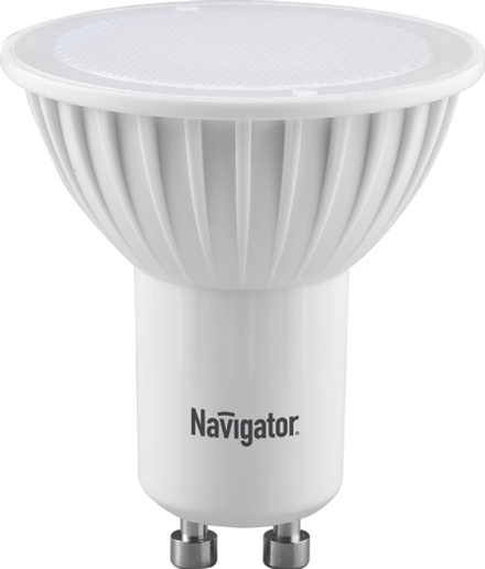 Лампа светодиодная LED Navigator Софит, GU10, PAR16, 5 Вт, 3000 K, теплый свет