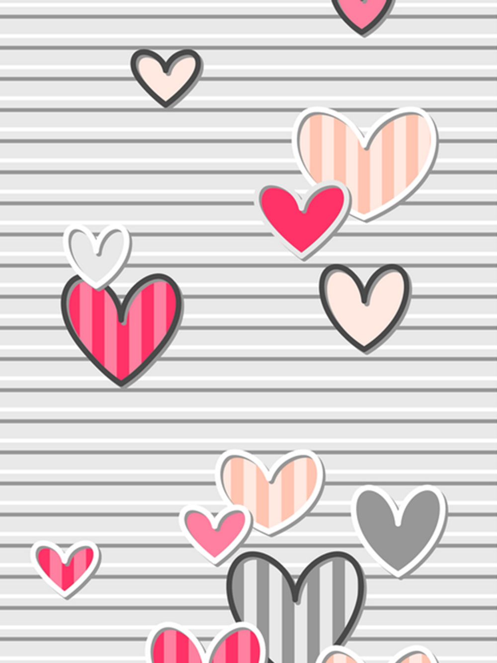 Простынь на резинке бязь Сказка "Сердца" 90x200 см