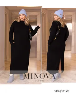 Платье 1531-черный Minova