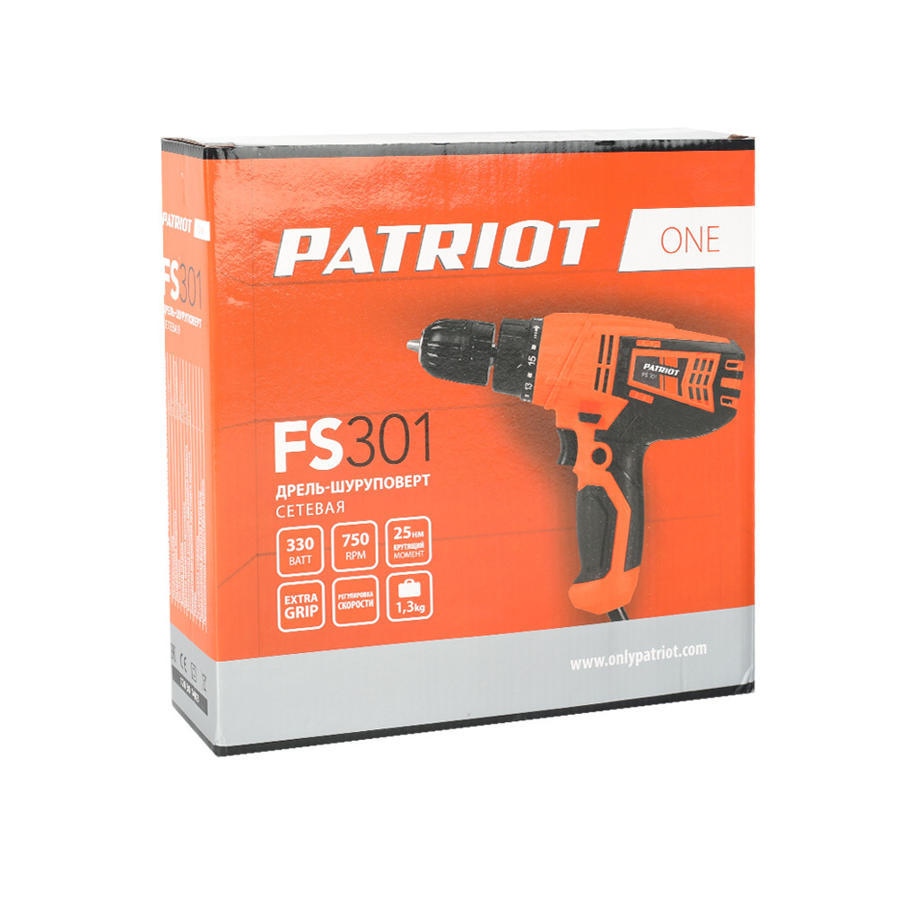 Дрель-шуруповерт электрическая PATRIOT FS 301