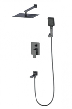 Душевая система встраиваемая WONZON & WOGHAND EDGE, Темный графит (WW-88939003-BGM)