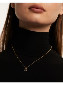 Колье женское PDPaola Мини-Буква I серебро 925 пробы покрытое золотом 750 пробы CO01-520-U