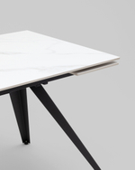 Стол раздвижной Лоуренс 120-180х80х76 см SnowMountainStone керамика