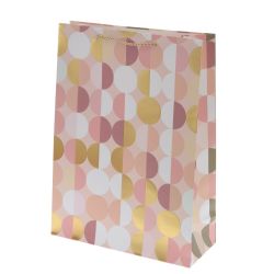 GAEM Пакет подарочный L (бумага 210г/м2, блок микс 12шт), L30 W12 H41,5 см, 4в.