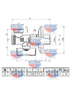 Bugatti Кран угловой с СЕТКОЙ 1/2 х 3/4 (хром)