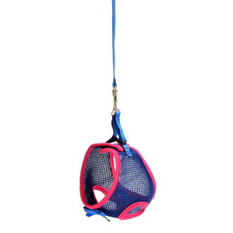 Зооник комплект поводок 1,5м+шлейка-жилетка для маленьких собачек (ОГ36-39см, ОШ31-35см)