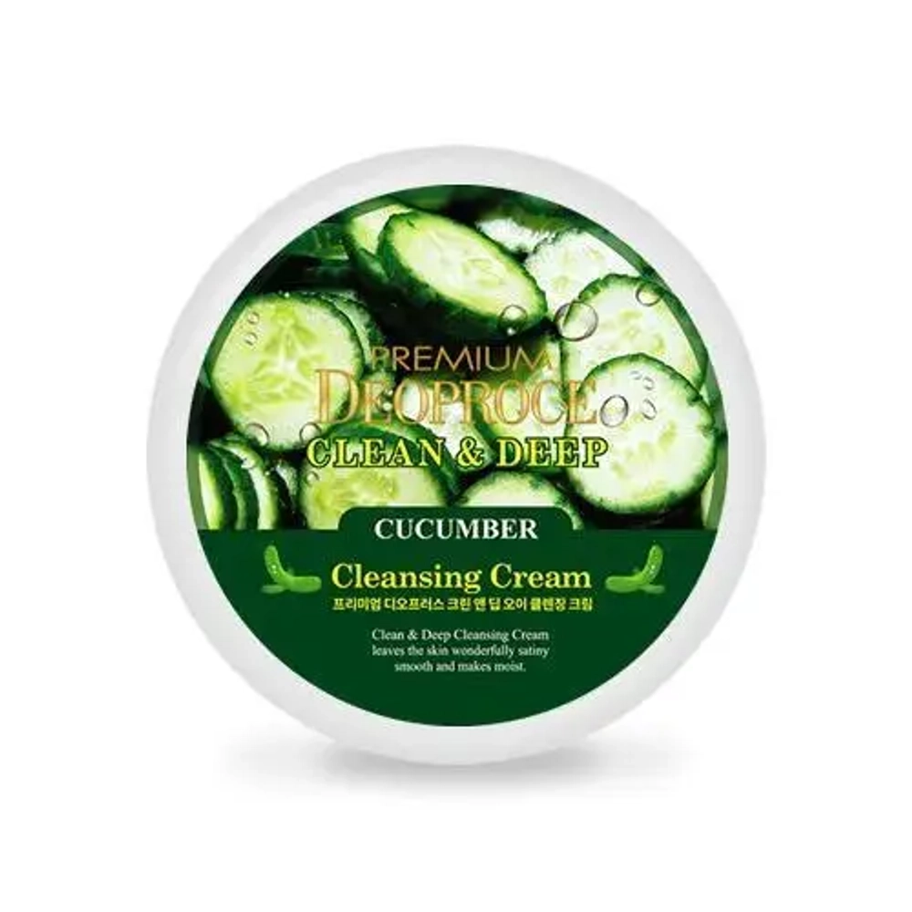Массажный крем для лица Deoproce milk cucumber, 100 мл