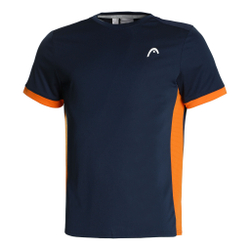 Мужское теннисное поло HEAD Slice T-Shirt Men - Blue, Orange