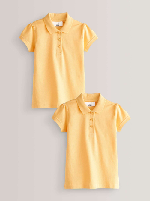 Поло школьное для девочки Next T40-839, 2 шт., Оранжевый