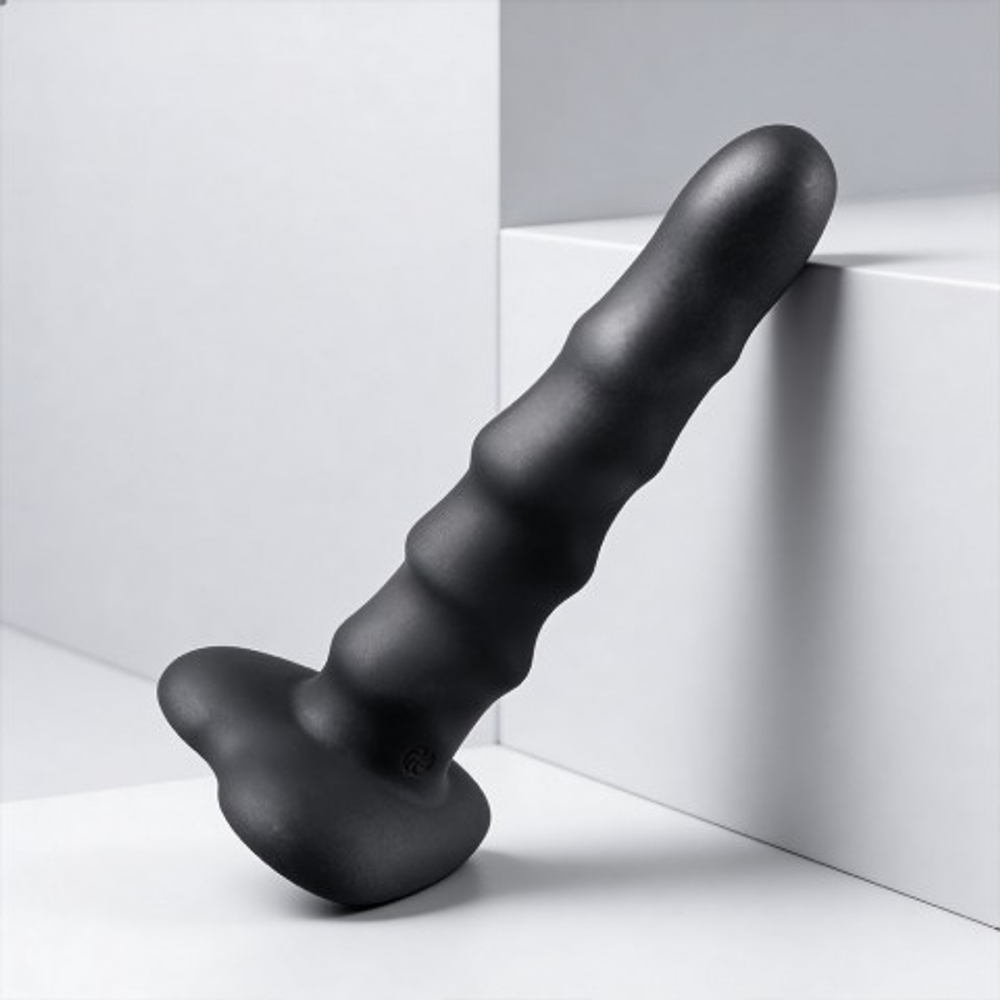 Нереалистичный дилдо Flow Unicorn Black (15,5*3,5 см)