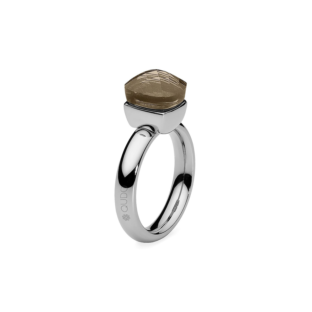 Кольцо Qudo Firenze Greige 16 мм 611021 BW/S цвет серый, серебряный