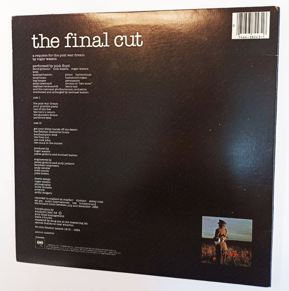 Винтажная виниловая пластинка LP Pink Floyd The Final Cut (USA 1983)