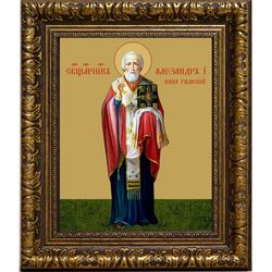 Александр I, папа Римский, Священномученик. Икона на холсте.