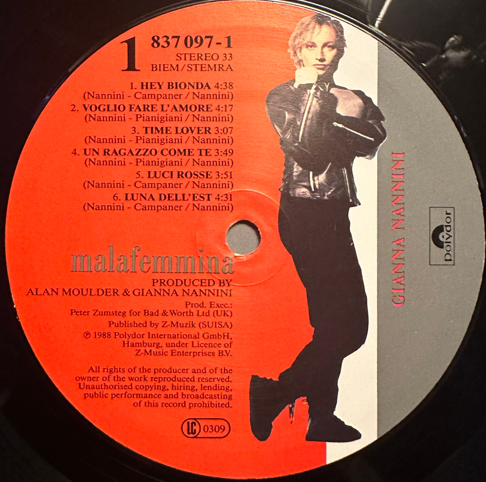 Gianna Nannini - Malafemmina (Германия 1988г.)
