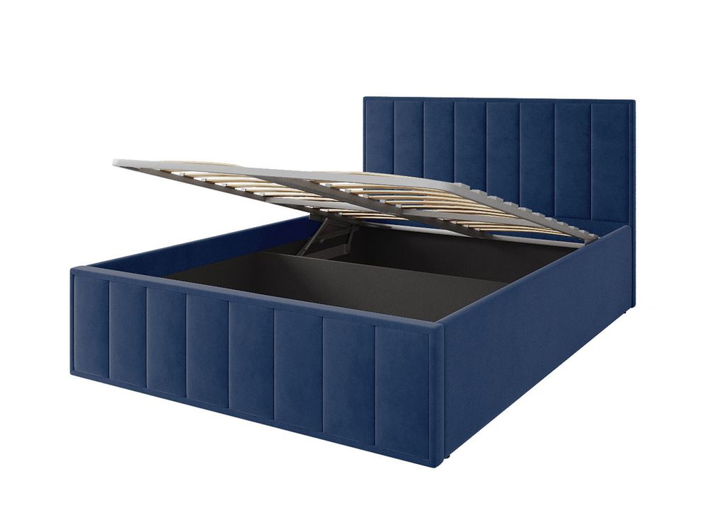 Кровать Лана (М) 1,4 (Синий Софт), ДСВ-Мебель, г. Пенза