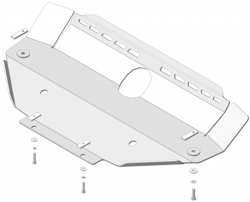 Защита Радиатора, Рулевых тяг. 5 мм, Алюминий. для Land Rover Discovery III 2008-2009, Land Rover Discovery III 2004-2008 MOTODOR.33217