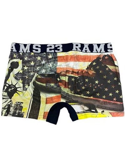 Мужские трусы боксеры синие с принтом, хлопок XL/52, Primal