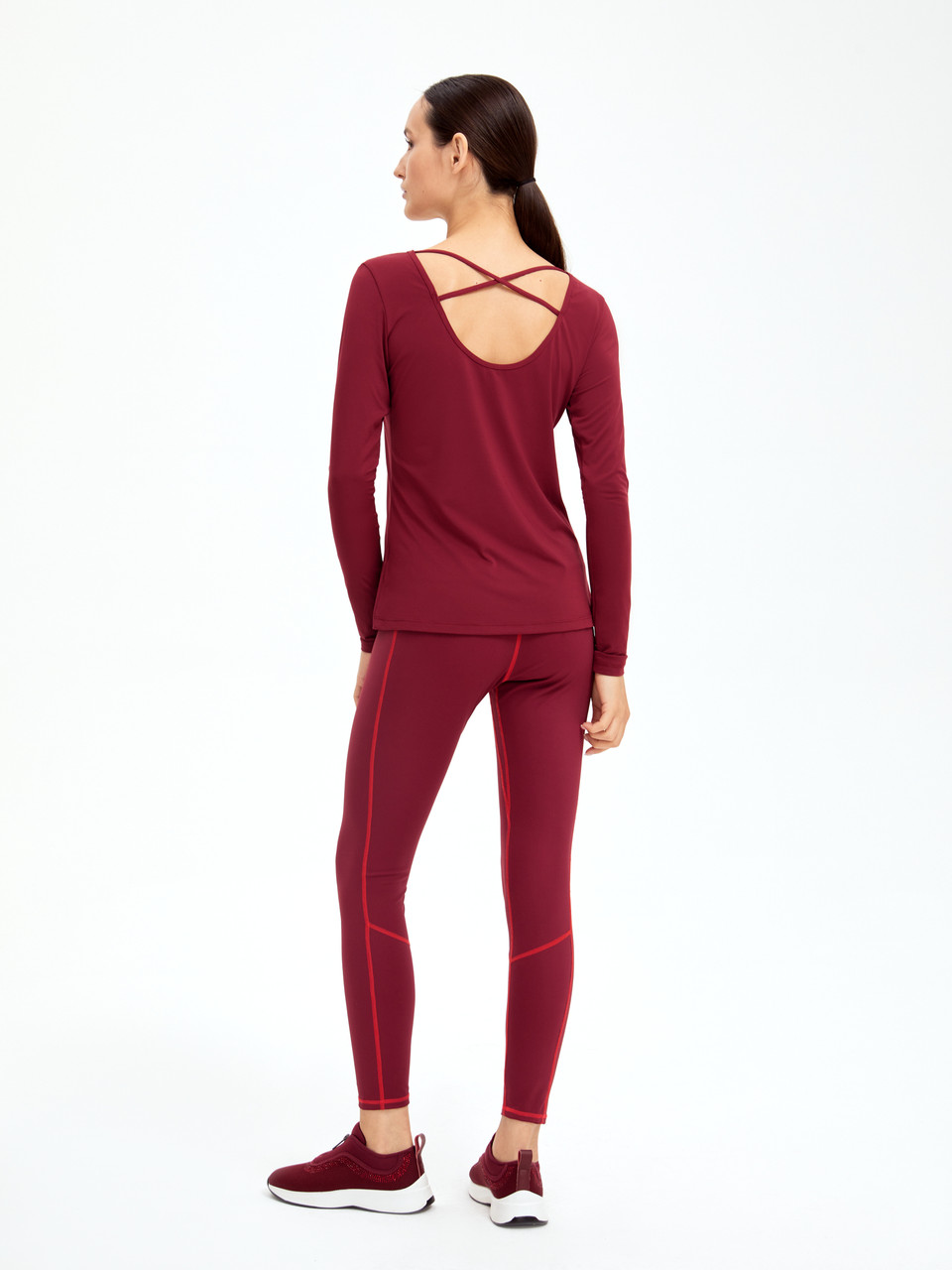 W14120V-RR232 Футболка с длинными рукавами женская фото 5