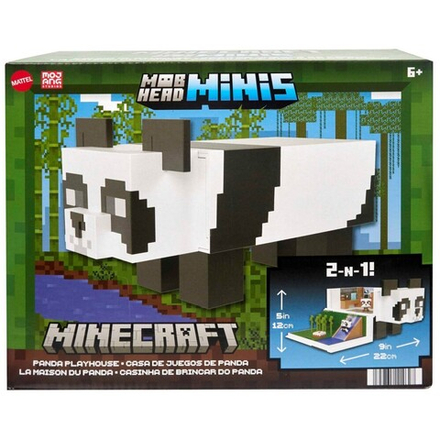 Minecraft - Игровой домик панды Mob Heads + 2 фигурки HLL25 / артикул   HLL25  / GTIN 194735114627