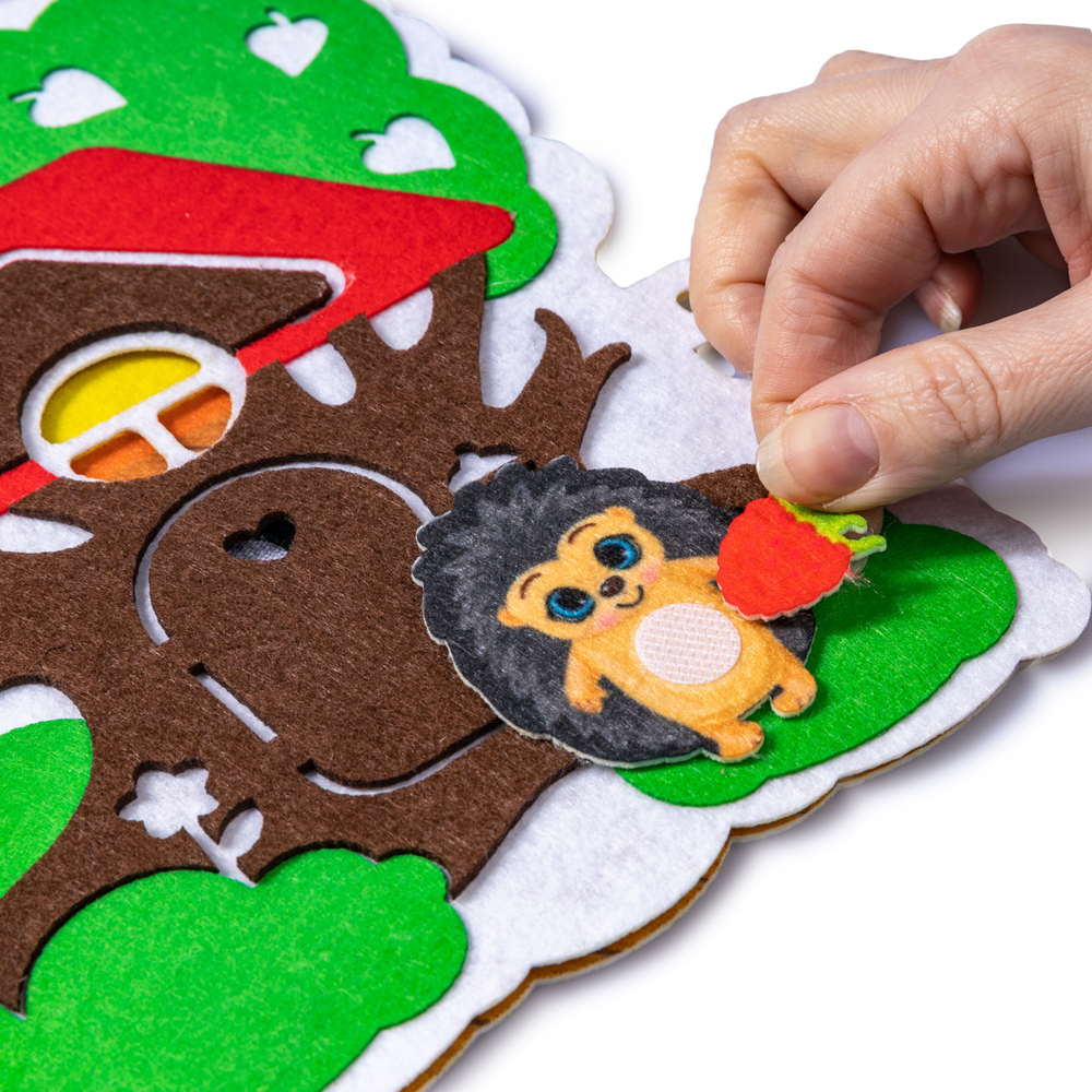 Набор из фетра на липучках ДОМ ЕЖИКА